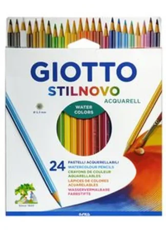 ESTUCHE 24 LAPICES COLORES GIOTTO STILNOVO ACQUARELL