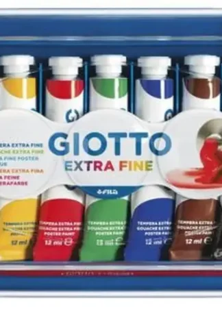 ESTUCHE 7 TUBOS GOUACHE GIOTTO 12 ML COLORES BASICOS