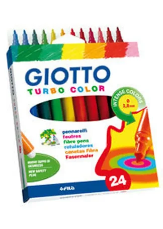 ESTUCHE 24 ROTULADORES GIOTTO TURBOCOLOR