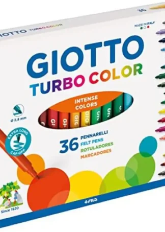 ESTUCHE 36 ROTULADORES GIOTTO TURBOCOLOR