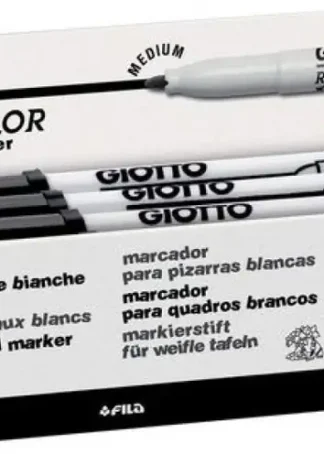 C/12 ROTULADOR ROBERCOLOR NEGRO GIOTTO WHITEBOARD MARKER