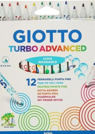 ESTUCHE 12 ROTULADORES TURBOCOLOR ADVANCED GIOTTO
