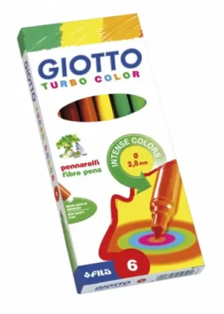 ESTUCHE 6 ROTULADORES GIOTTO TURBOCOLOR