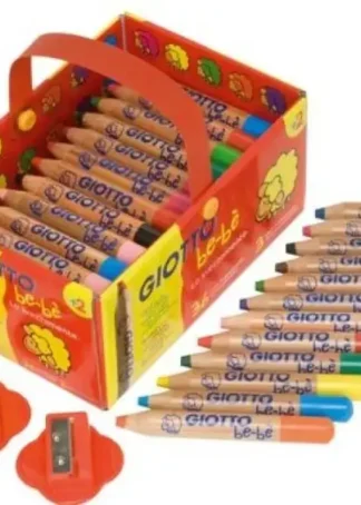 PACK 36 SUPER LAPICES GIOTTO BE-BE + 3 SACAPUNTAS