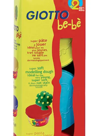 PASTA MODELAR GIOTTO BE-BE NARANJA > AZUL Y AMARILLO