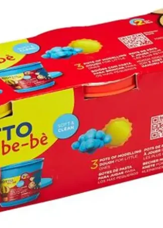 PACK 3 BOTES SUPER PASTA PARA JUGAR BE-BE GIOTTO 220G