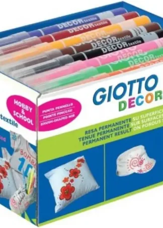 PACK 48 ROTULADORES DECOR TEXTILE GIOTTO COLORES SURTIDOS