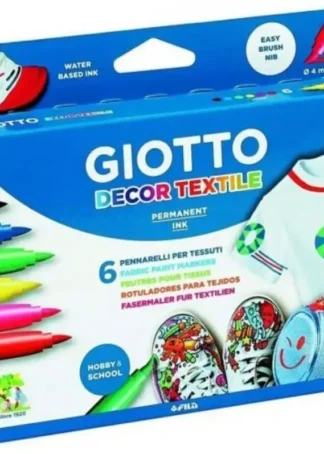 ESTUCHE 6 ROTULADORES DECOR TEXTILE GIOTTO