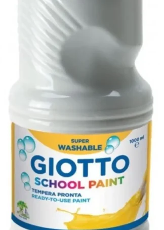 BOTE TEMPERA ESCOLAR GIOTTO 500ML BLANCO