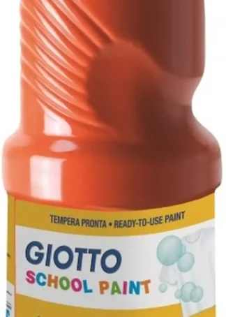 BOTE TEMPERA ESCOLAR GIOTTO 500ML ROJO BERMELLON