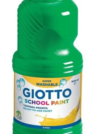 BOTE TEMPERA ESCOLAR GIOTTO 500ML VERDE OSCURO