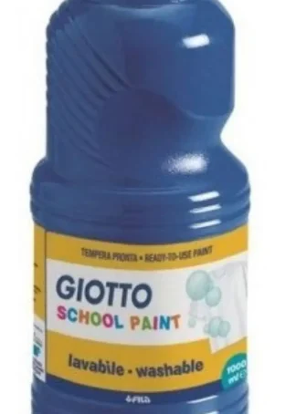 BOTE TEMPERA ESCOLAR GIOTTO 500ML AZUL ULTRAMAR