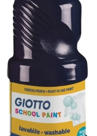 BOTE TEMPERA ESCOLAR GIOTTO 500ML NEGRO