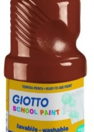 BOTE TEMPERA ESCOLAR GIOTTO 500ML MARRON
