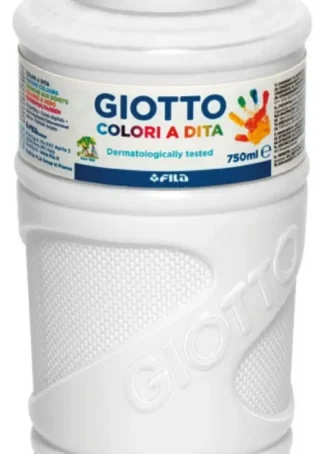 BOTE PINTURA DEDOS GIOTTO 750ML BLANCO