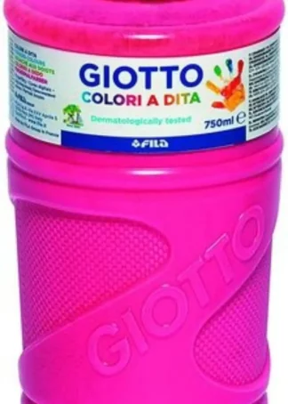 BOTE PINTURA DEDOS GIOTTO 750ML ROSA