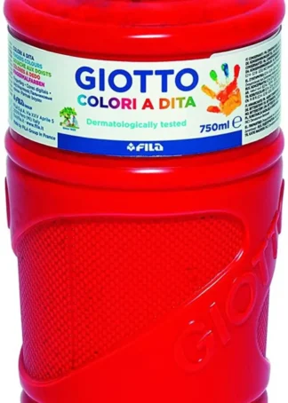 BOTE PINTURA DEDOS GIOTTO 750ML ROJO