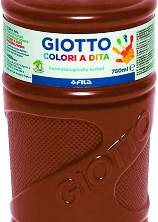 BOTE PINTURA DEDOS GIOTTO 750ML MARRON