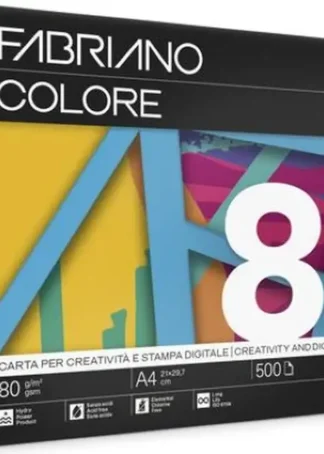 PAQUETE A4 500H 80G FABRIANO COLOR AZUL