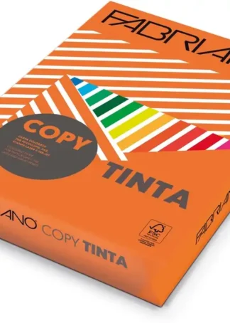 PAQUETE A4 500H 80G FABRIANO COLORE NARANJA INTENSO