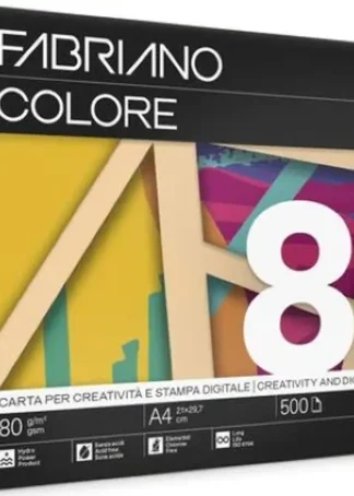 PAQUETE A4 500H 80G FABRIANO COLORE ALBARICOQUE