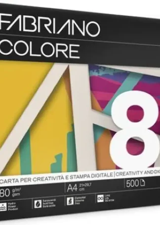 PAQUETE A4 500H 80G FABRIANO COLORE MARFIL