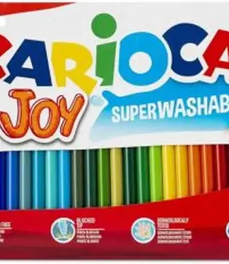 ESTUCHE 36 ROTULADORES CARIOCA JOY PUNTA FINA SUPERLAVABLE