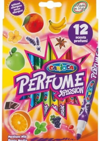 ESTUCHE 12 ROTULADORES CARIOCA PERFUME XPLOSION LAVABLES