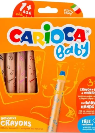 ESTUCHE 10 LAPICES CARIOCA BABY 1+ 3 EN 1 COLORES SURTIDOS