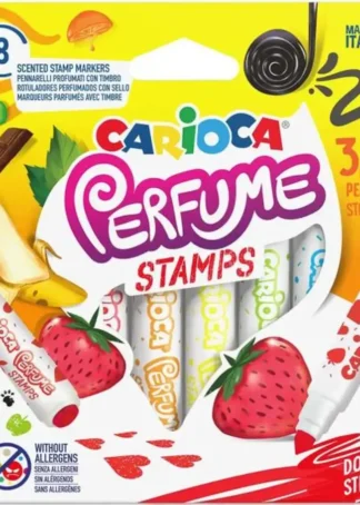 ESTUCHE 8 ROTULADORES CARIOCA PERFUME MAXI CON ESTAMPACIONE