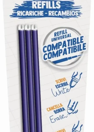 BLISTER 3 RECAMBIO BOLIGRAFO BORRABLE OOPS AZUL