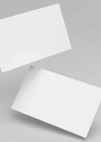 PAQ/100 TARJETAS DE VISITAS BLANCA 5,5CMX9,5CM