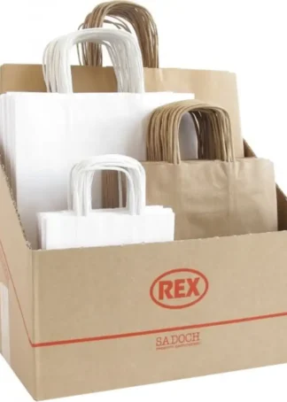 EXP 100 BOLSAS COLOR BLANCO Y KRAFT SURTIDAS