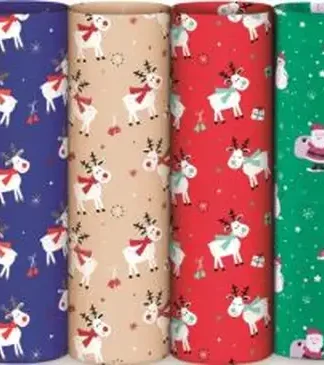 EXP 50 ROLLOS PAPEL REGALO NAVIDAD FANTASIA 70X200CM SURTID