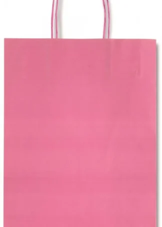 PAQ/25 BOLSAS KRAFT ALLEGRA COLOR ROSA 26X12X36CM