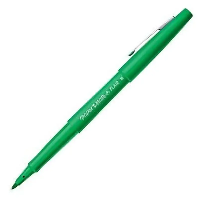 C/12 ROTULADOR PAPER MATE FLAIR ORIGINAL COLOR VERDE