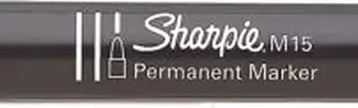 C/12 ROTULADOR SHARPIE M15 NEGRO MARCADOR PERMANENTE