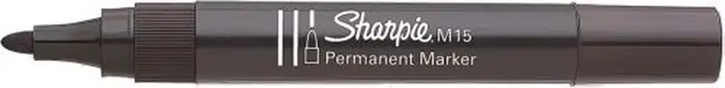 C/12 ROTULADOR SHARPIE M15 NEGRO MARCADOR PERMANENTE
