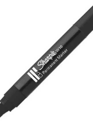 C/12 ROTULADOR SHARPIE W10 NEGRO MARCADOR PERMANENTE