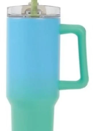 TAZA DE VIAJE 1200 ML COLOR VERDE/AZUL SOMBREADO