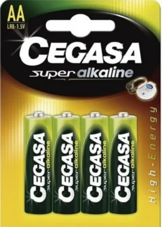 BLISTER 4 PILAS CEGASA SUPER ALCALINA AA LR6