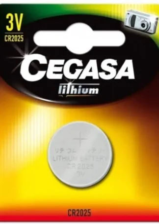 BLISTER PILA CEGASA LITIO BOTON CR2025 3V BT