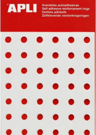 BOLSA ARANDELAS AUTOADHESIVAS 13MM TRANSPARENTES