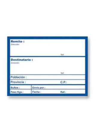 ROLLO 200 ETIQUETAS DATOS ENVIO 82X109MM APLI