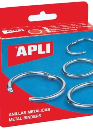 C/10 ANILLAS METALICAS 46MM ARTICULADAS APLI