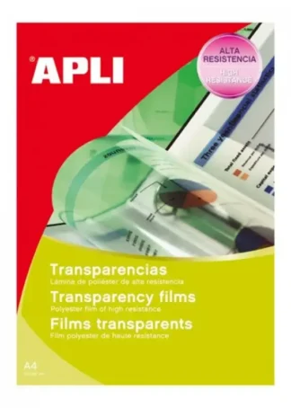 C/100 TRANSPARENCIAS FOTOCOPIADORA A4 UNA CARA 100 MICRAS