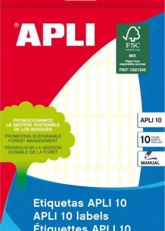 BLISTER 10 MINI BOLSAS ETIQUETAS ADHESIVAS 5X35 CANTOS