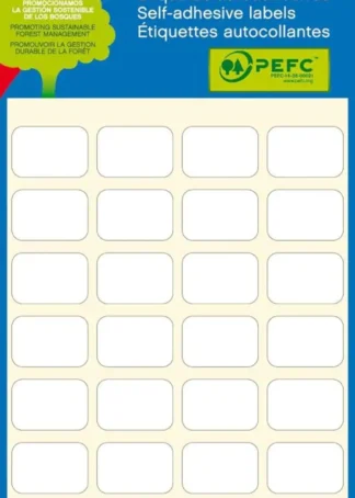 MINI BOLSA ETIQUETAS ADHESIVAS 12X18 APLI CANTOS ROMOS