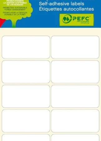 MINI BOLSA ETIQUETAS ADHESIVAS 19X40 APLI CANTOS