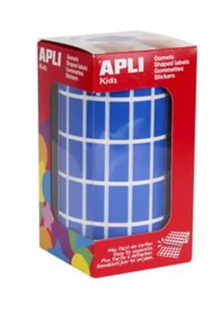 ROLLO GOMETS RECTAGULAR AZUL AUTOADHESIVOS 20X10MM